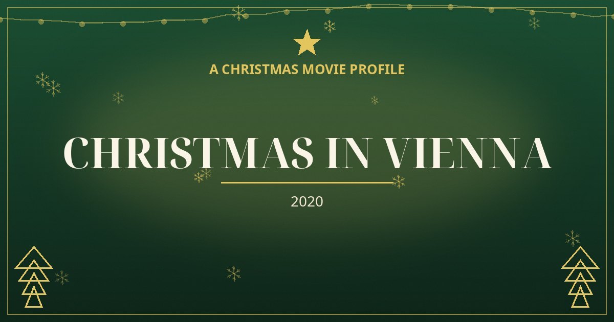 Christmas in Vienna — original designed title card art