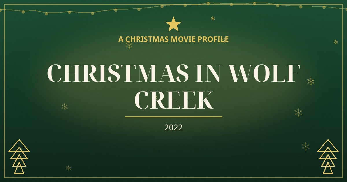 Christmas in Wolf Creek — original designed title card art