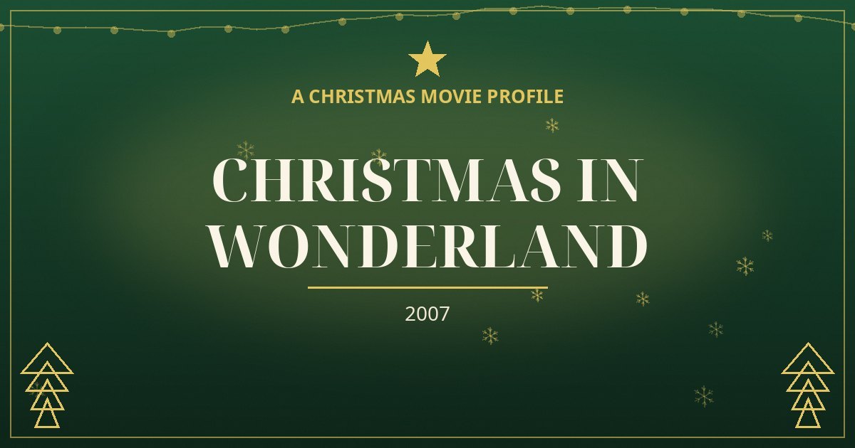 Christmas in Wonderland — original designed title card art