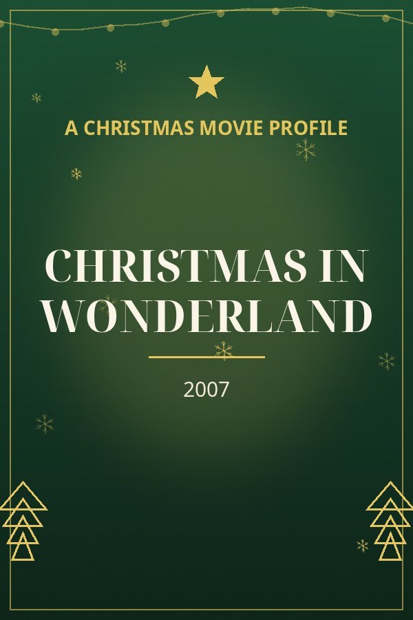 Christmas in Wonderland — designed title card art