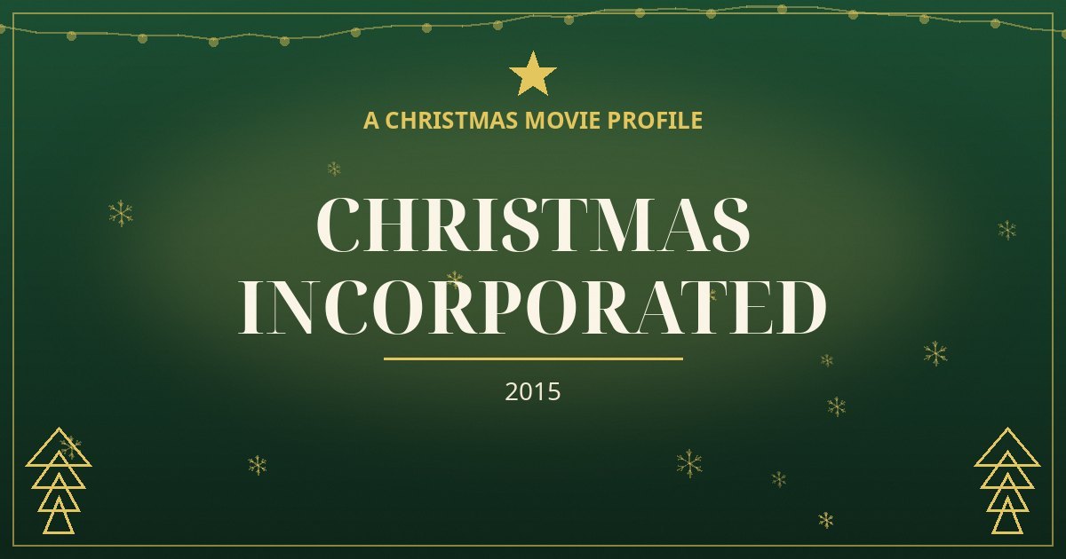 Christmas Incorporated — original designed title card art
