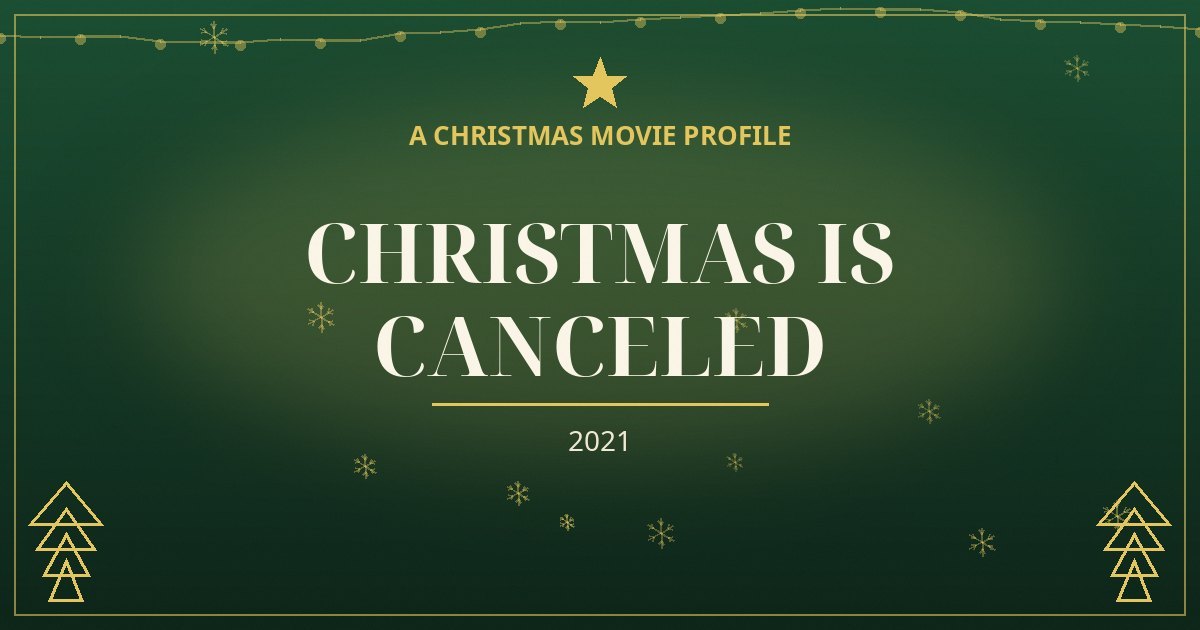 Christmas Is Canceled — original designed title card art