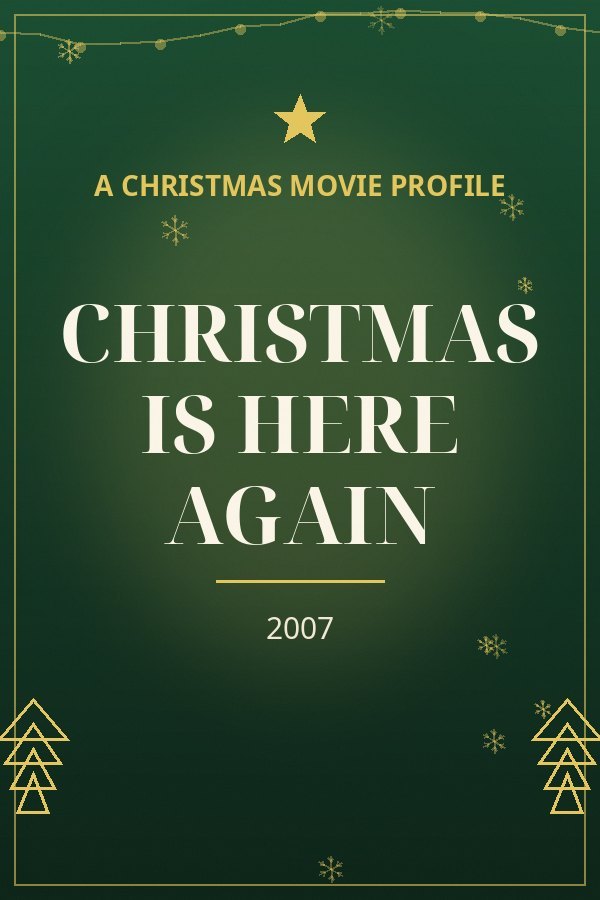 Christmas Is Here Again — designed title card art