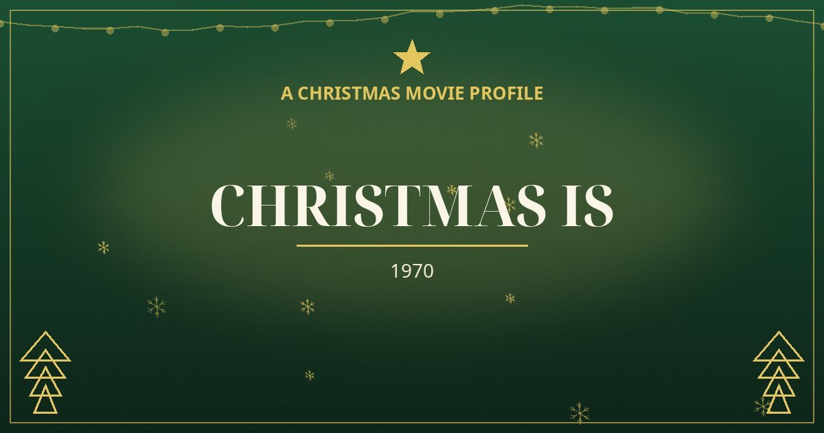 Christmas Is — original designed title card art