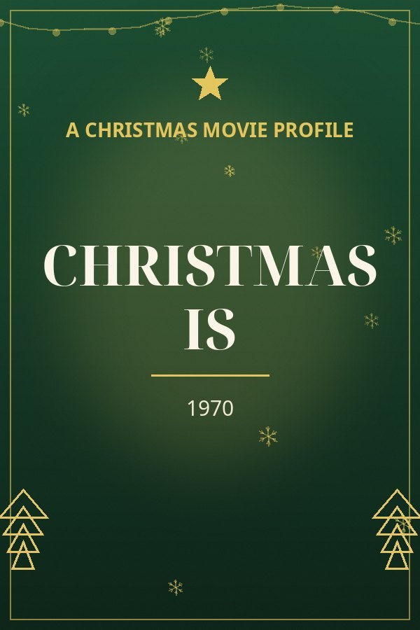 Christmas Is — designed title card art