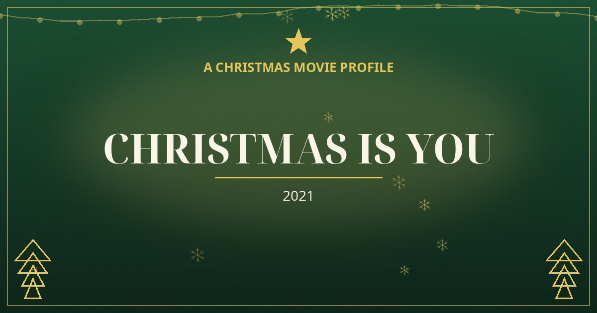 Christmas is You — original designed title card art