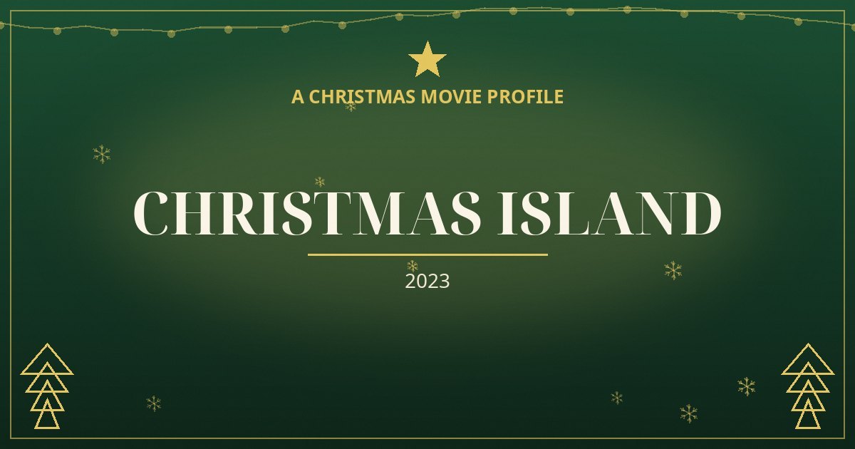 Christmas Island — original designed title card art
