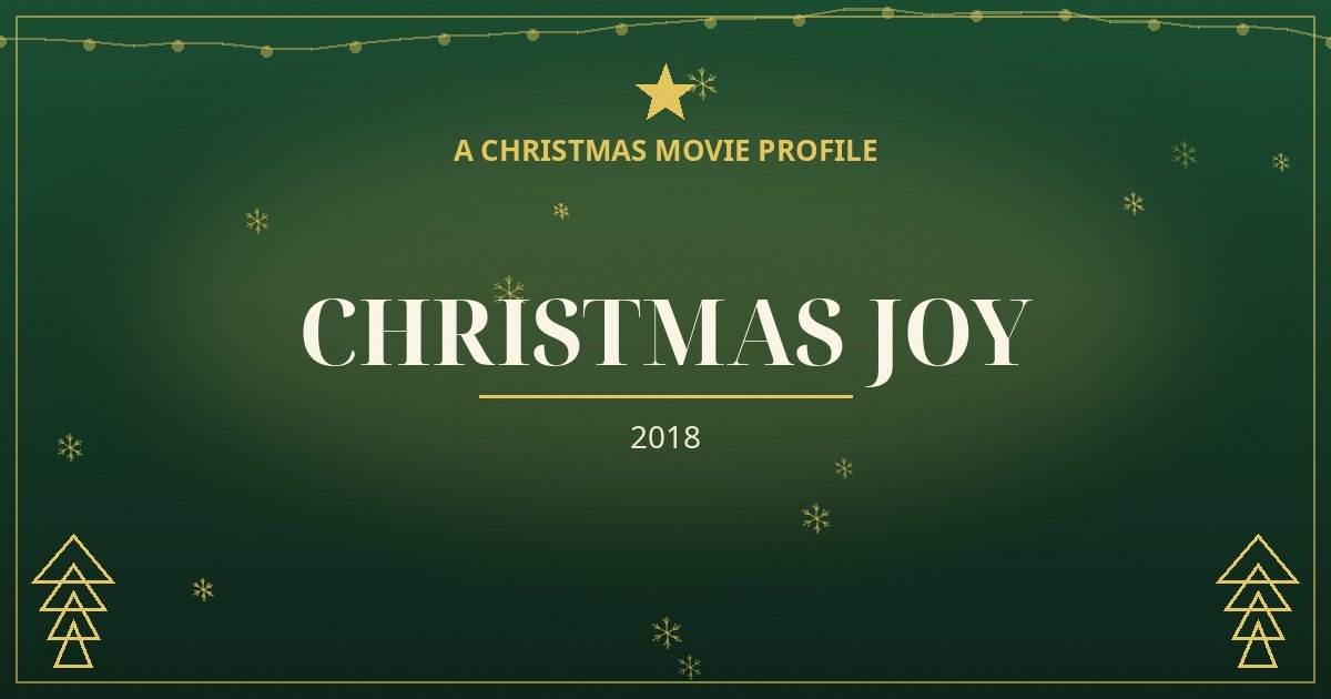 Christmas Joy — original designed title card art