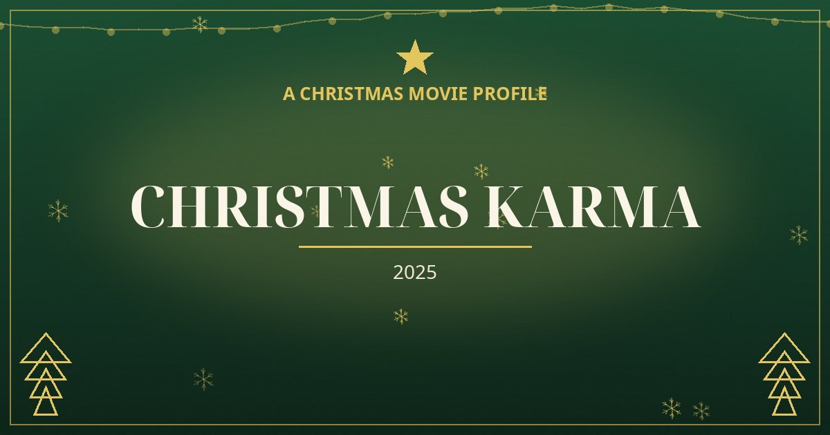 Christmas Karma — original designed title card art