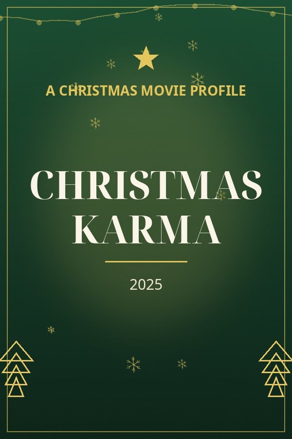 Christmas Karma — designed title card art