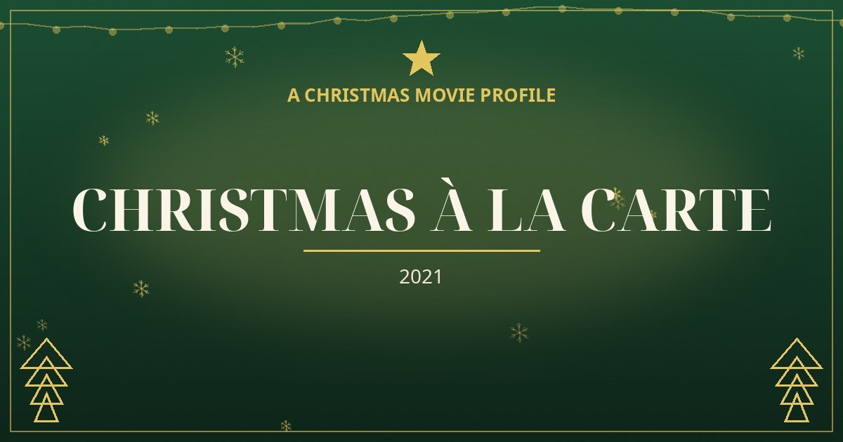 Christmas à la Carte — original designed title card art