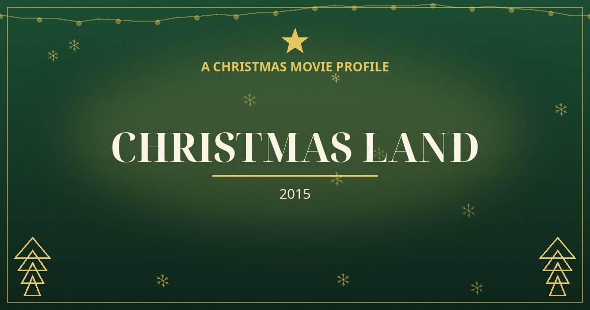 Christmas Land — original designed title card art