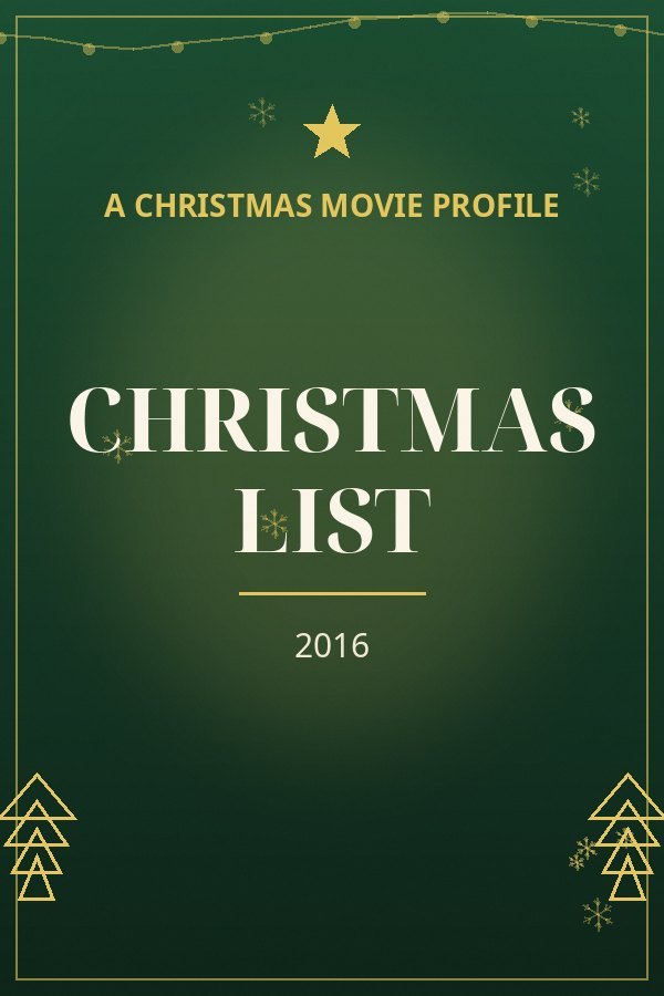 Christmas List — designed title card art