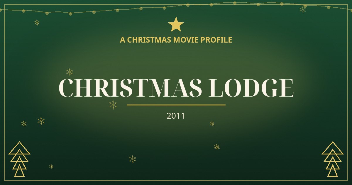 Christmas Lodge — original designed title card art