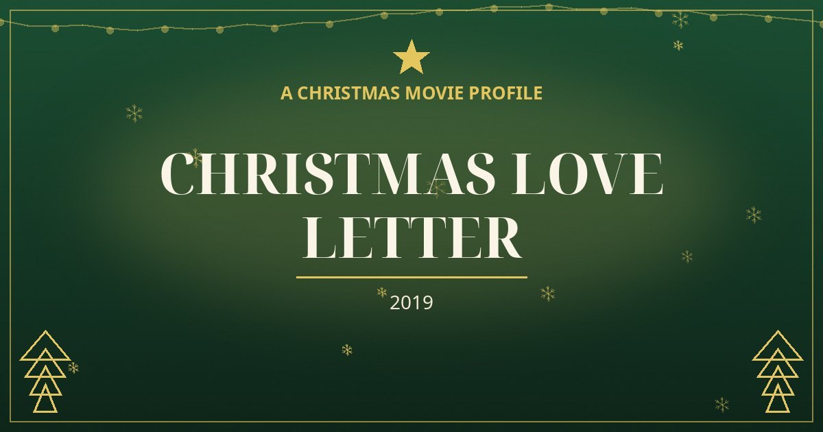 Christmas Love Letter — original designed title card art