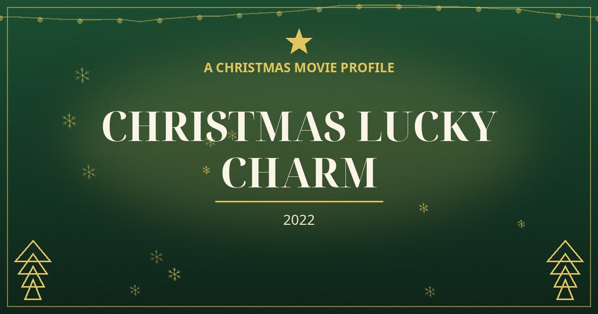 Christmas Lucky Charm — original designed title card art