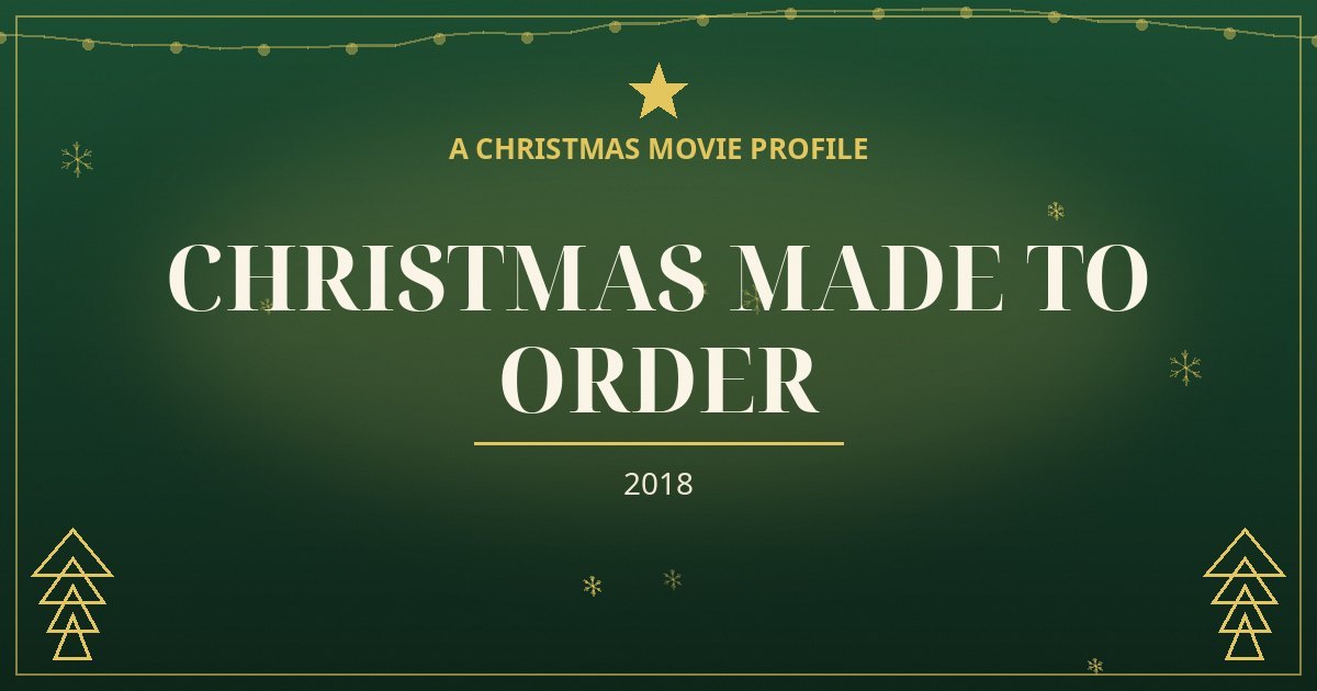 Christmas Made to Order — original designed title card art