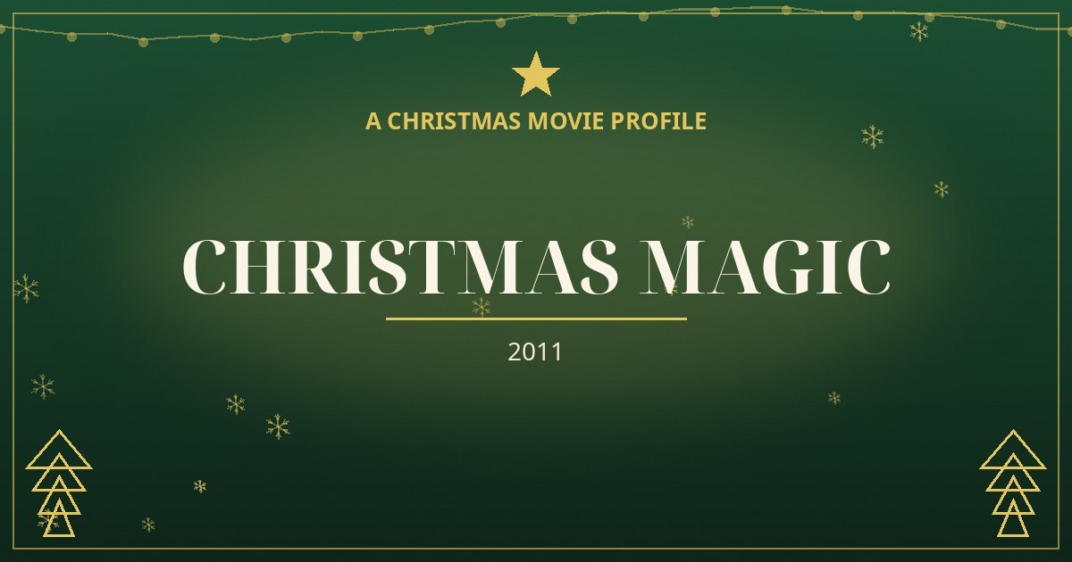 Christmas Magic — original designed title card art