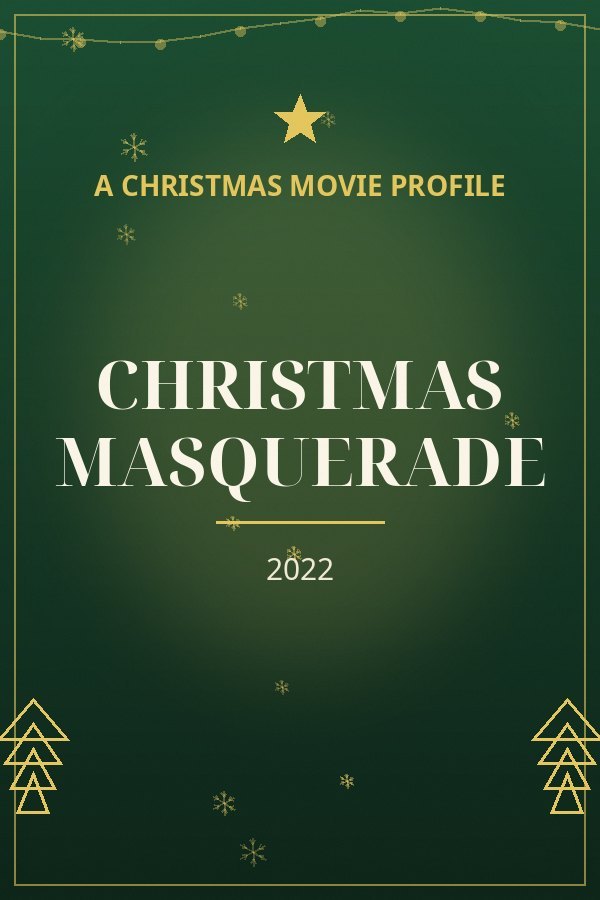 Christmas Masquerade — designed title card art