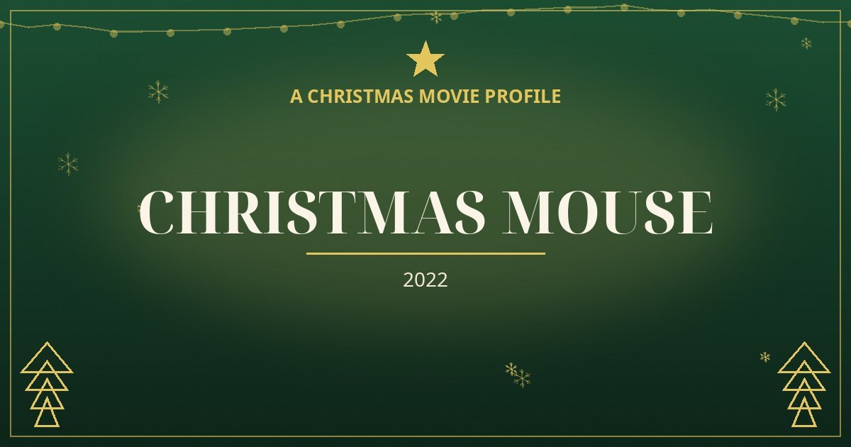Christmas Mouse — original designed title card art