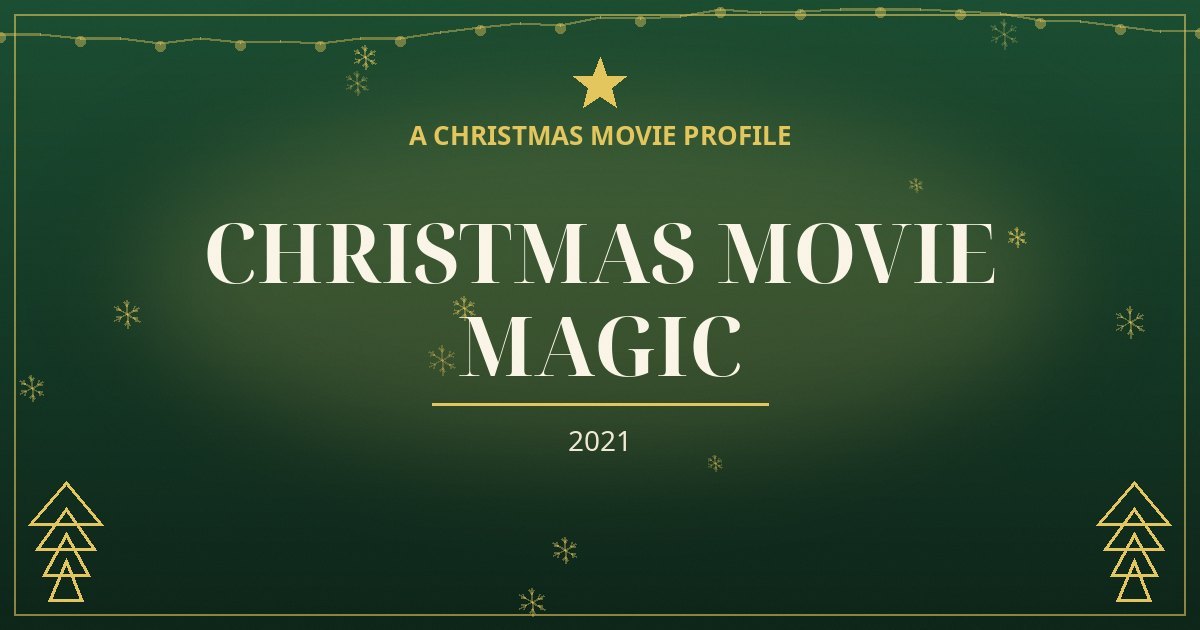 Christmas Movie Magic — original designed title card art