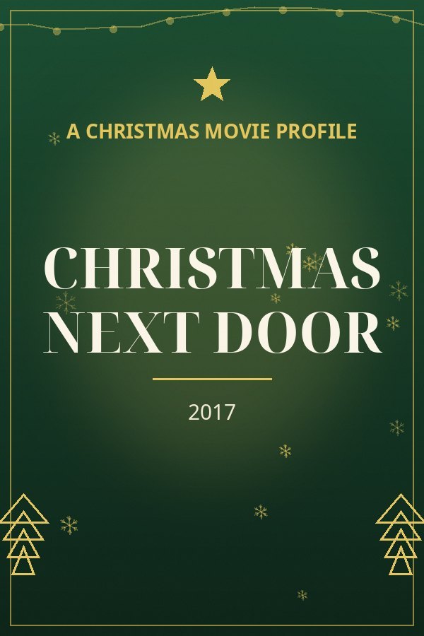 Christmas Next Door — designed title card art