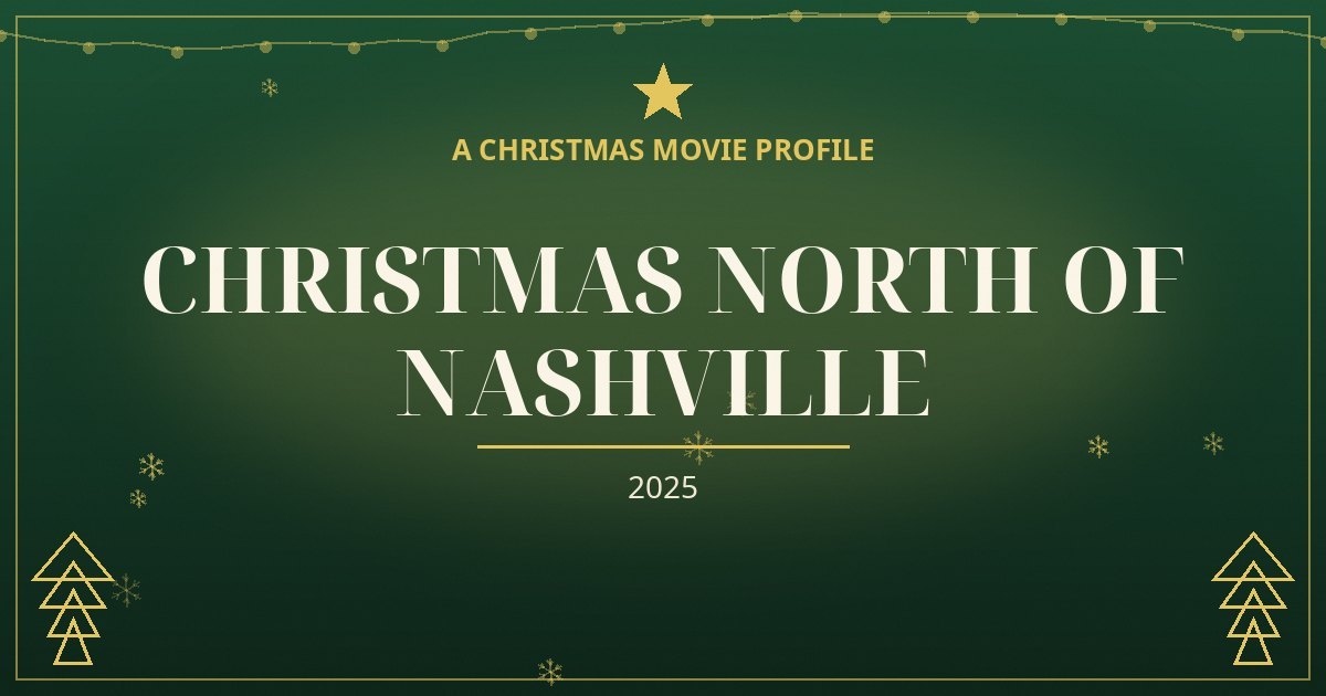 Christmas North of Nashville — original designed title card art
