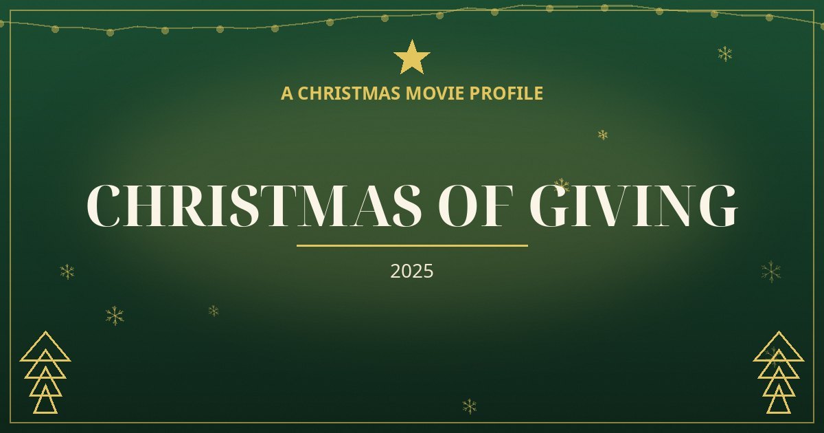 Christmas of Giving — original designed title card art