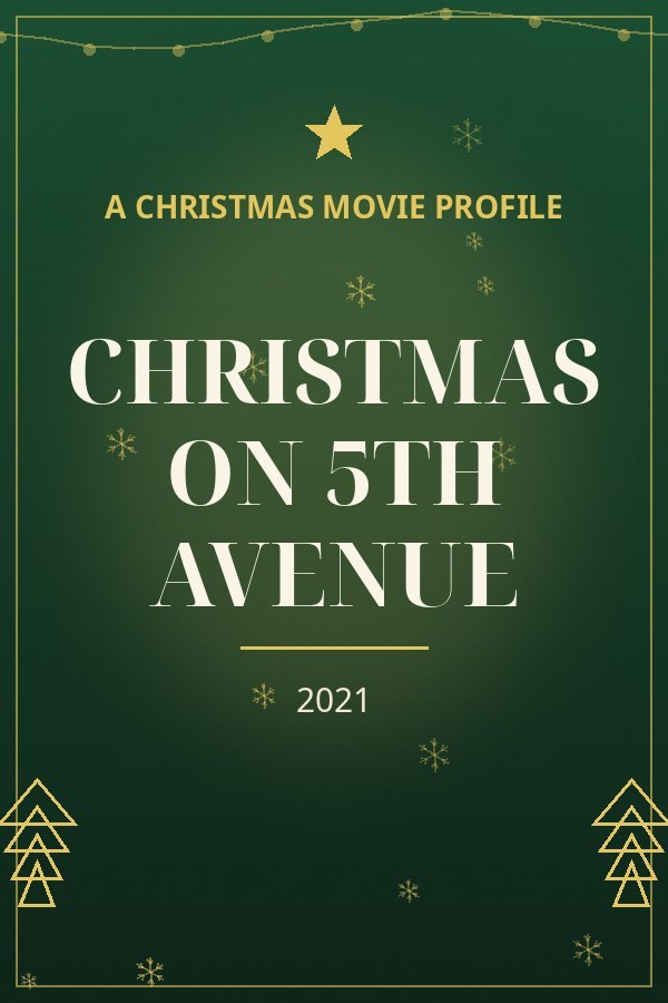 Christmas on 5th Avenue — designed title card art