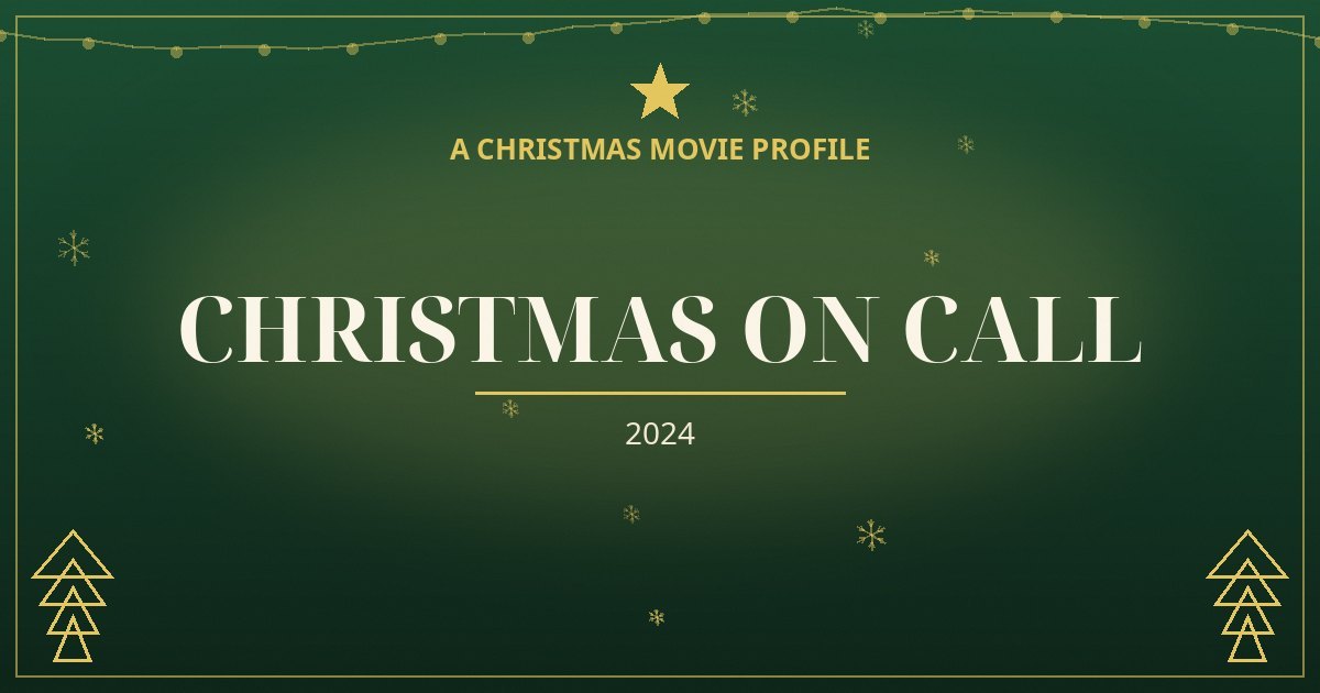 Christmas on Call — original designed title card art