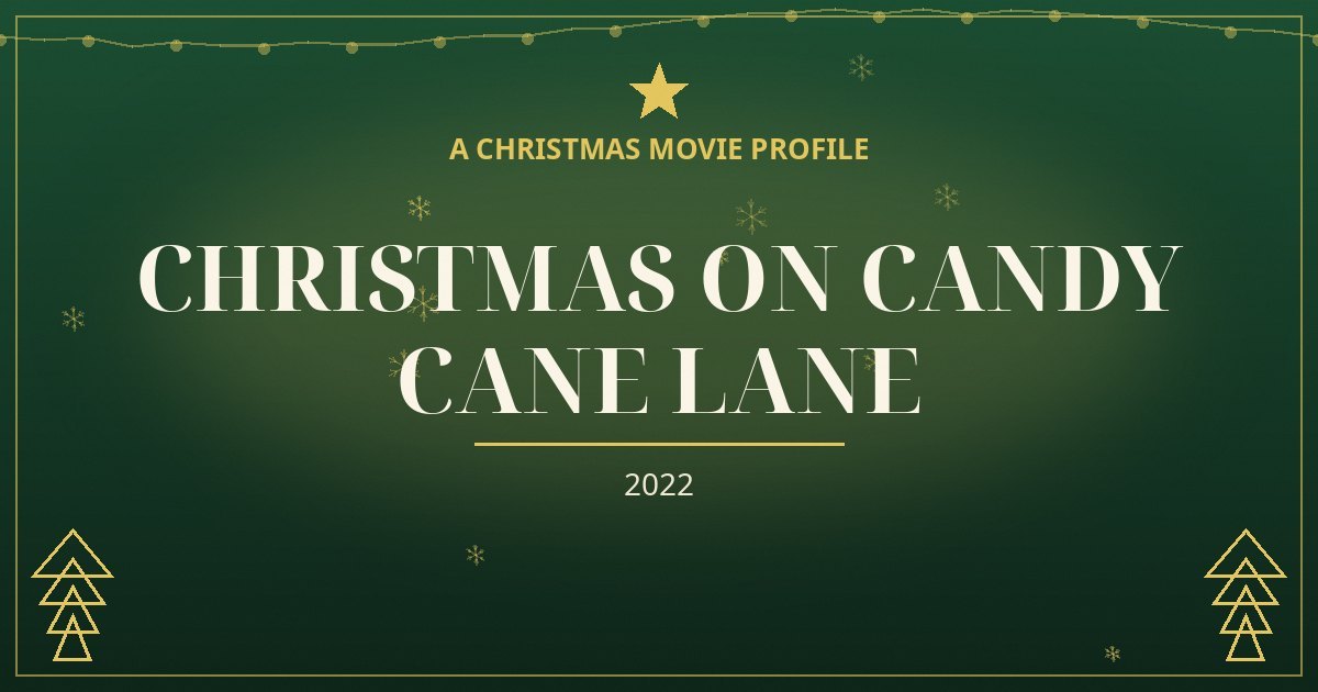 Christmas on Candy Cane Lane — original designed title card art