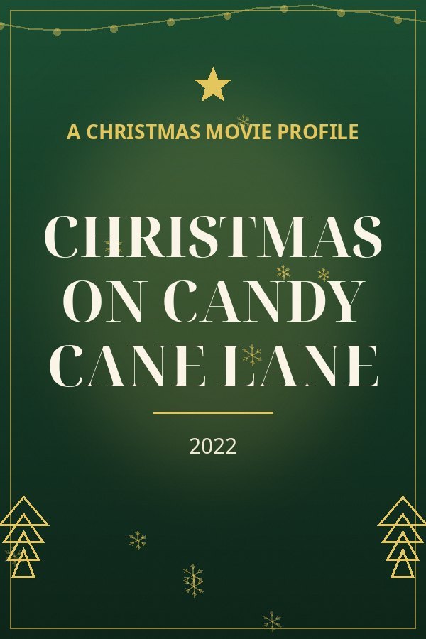 Christmas on Candy Cane Lane — designed title card art