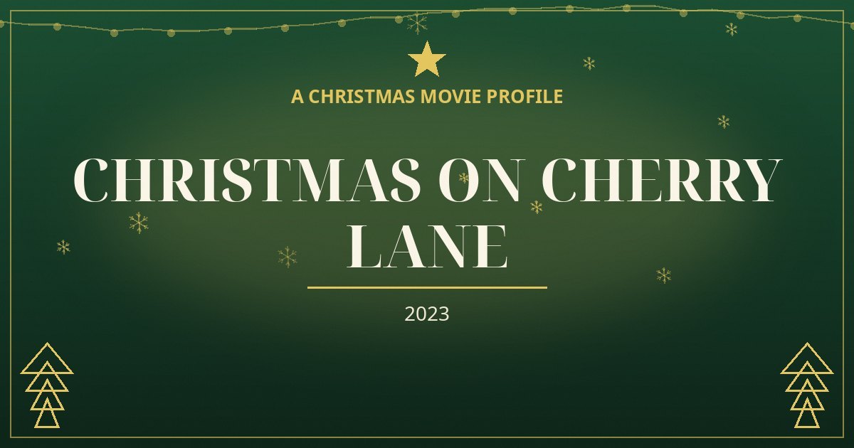 Christmas on Cherry Lane — original designed title card art
