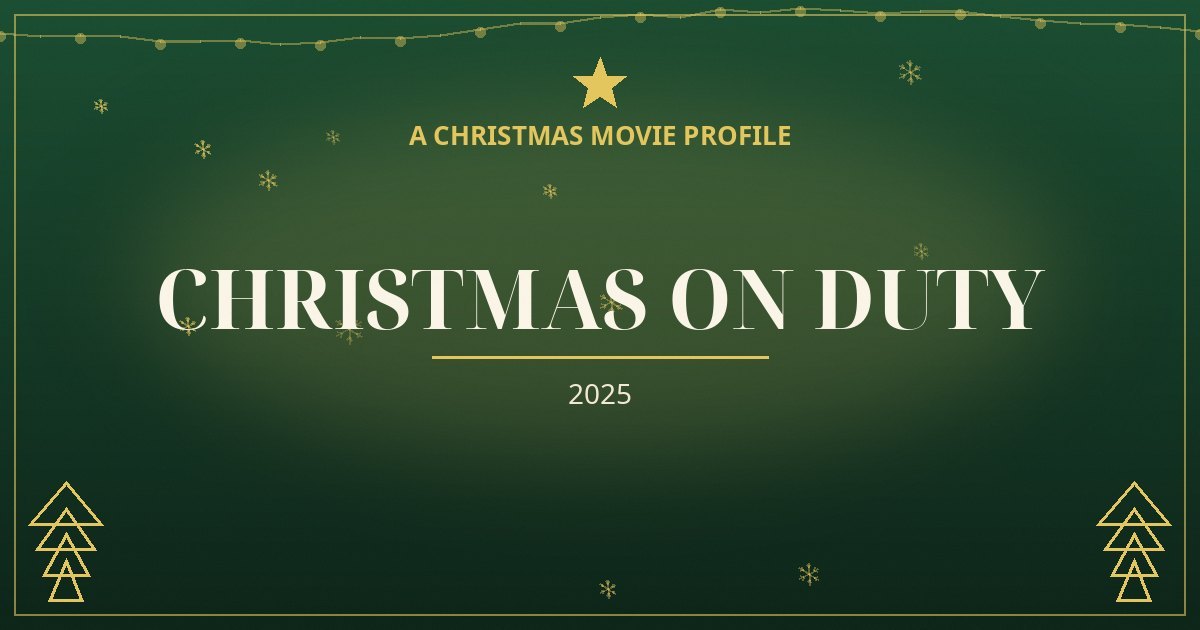 Christmas on Duty — original designed title card art