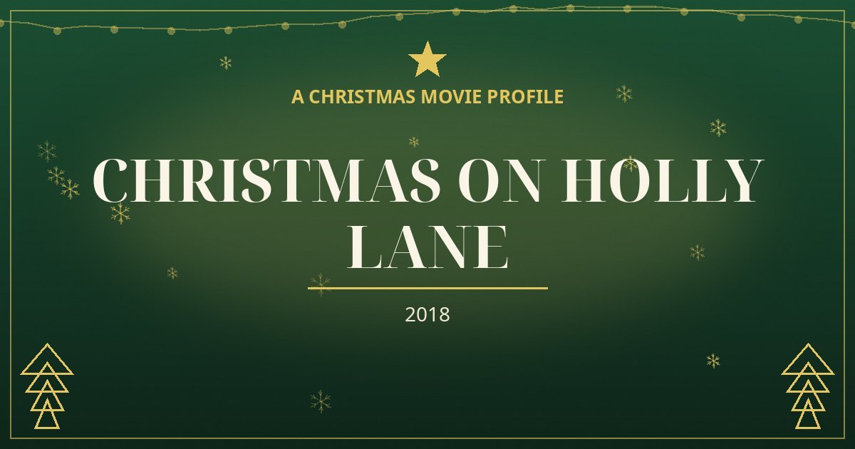 Christmas on Holly Lane — original designed title card art