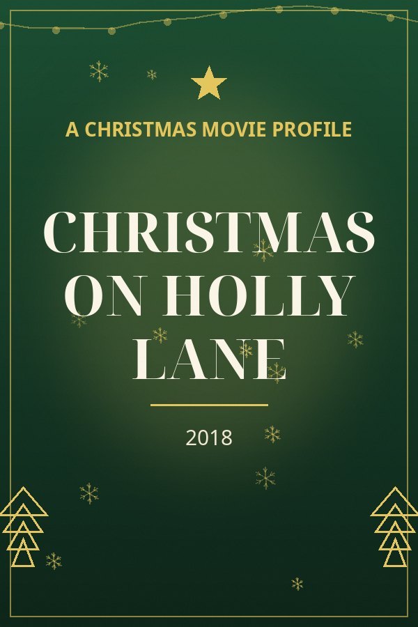 Christmas on Holly Lane — designed title card art