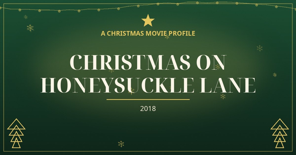 Christmas on Honeysuckle Lane — original designed title card art