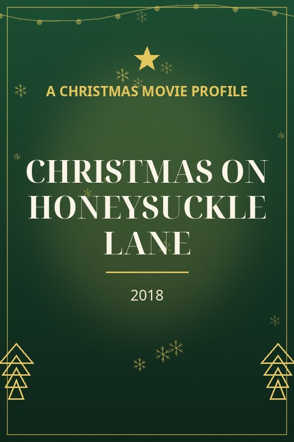 Christmas on Honeysuckle Lane — designed title card art