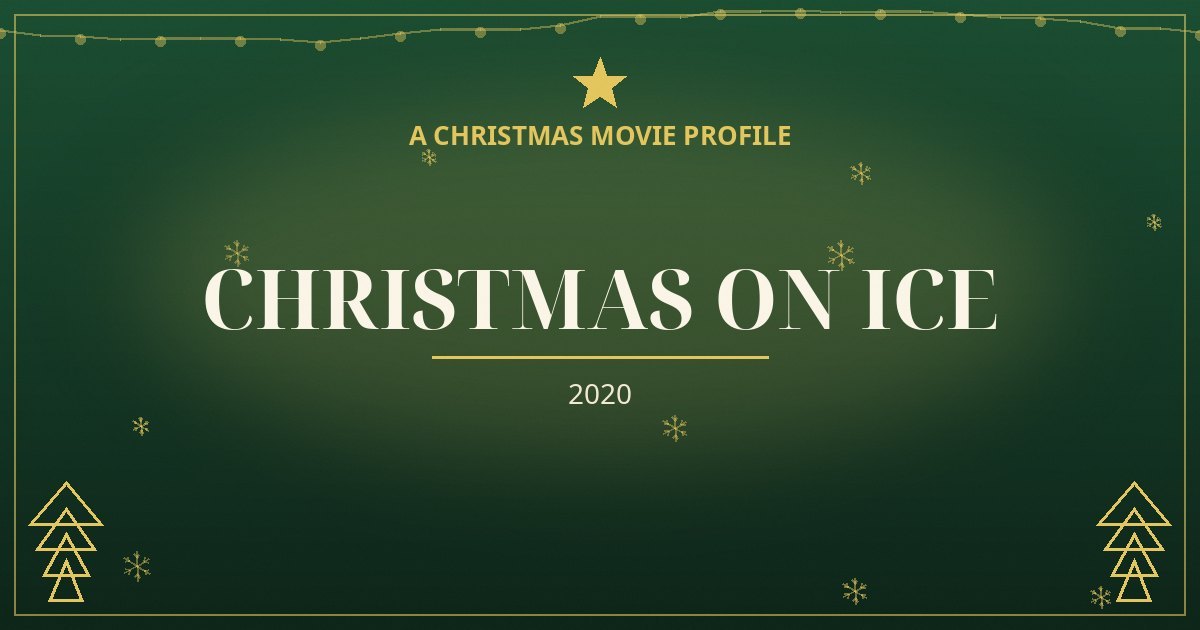 Christmas on Ice — original designed title card art