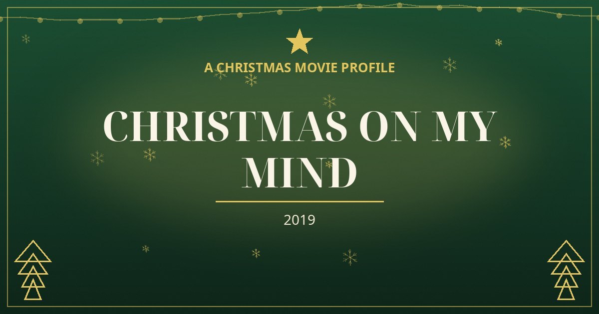Christmas on My Mind — original designed title card art