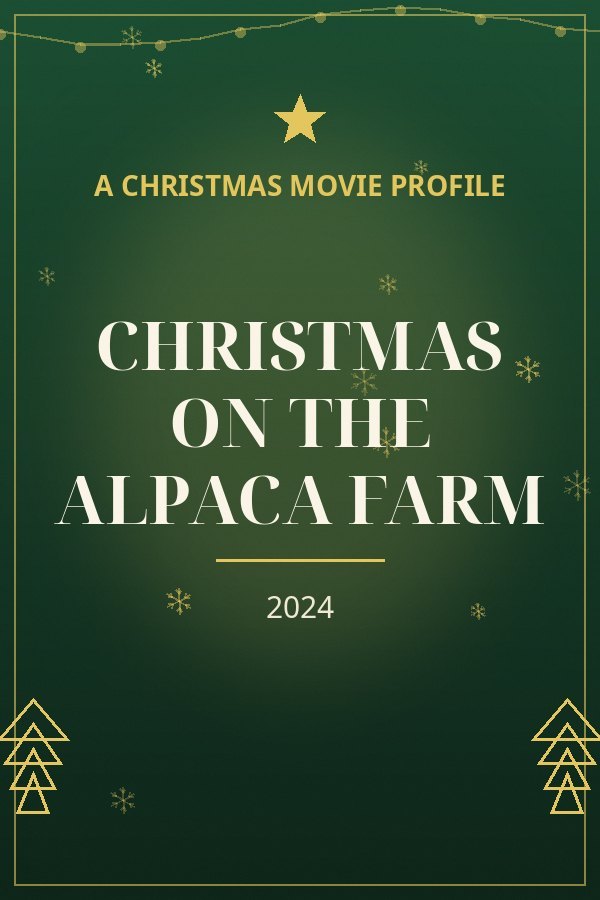 Christmas on the Alpaca Farm — designed title card art