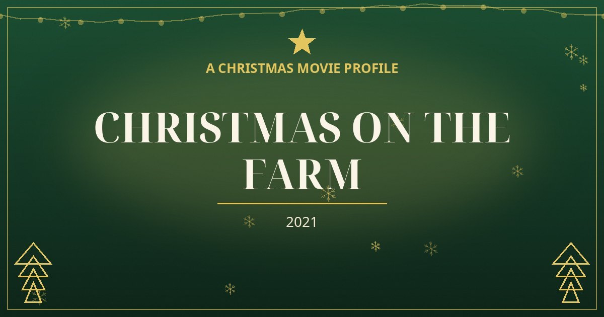 Christmas on the Farm — original designed title card art