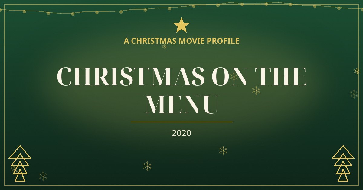 Christmas on the Menu — original designed title card art