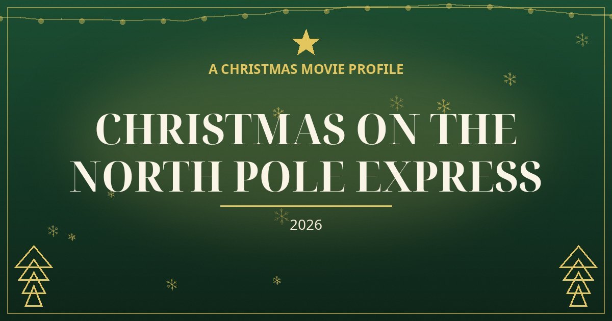 Christmas on the North Pole Express — original designed title card art