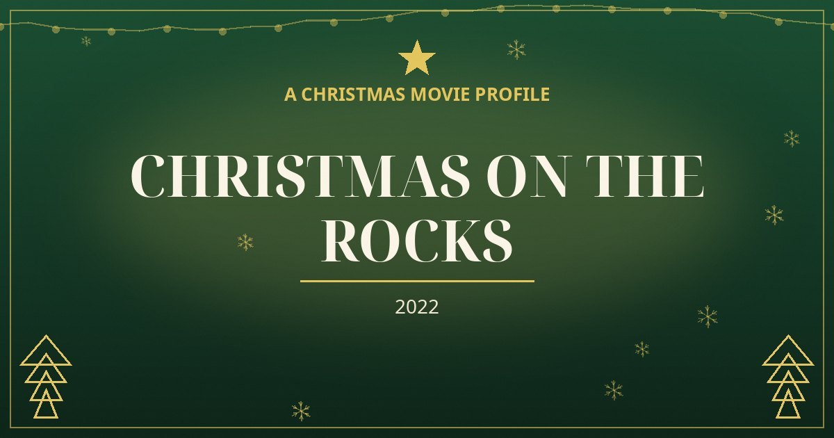 Christmas on the Rocks — original designed title card art