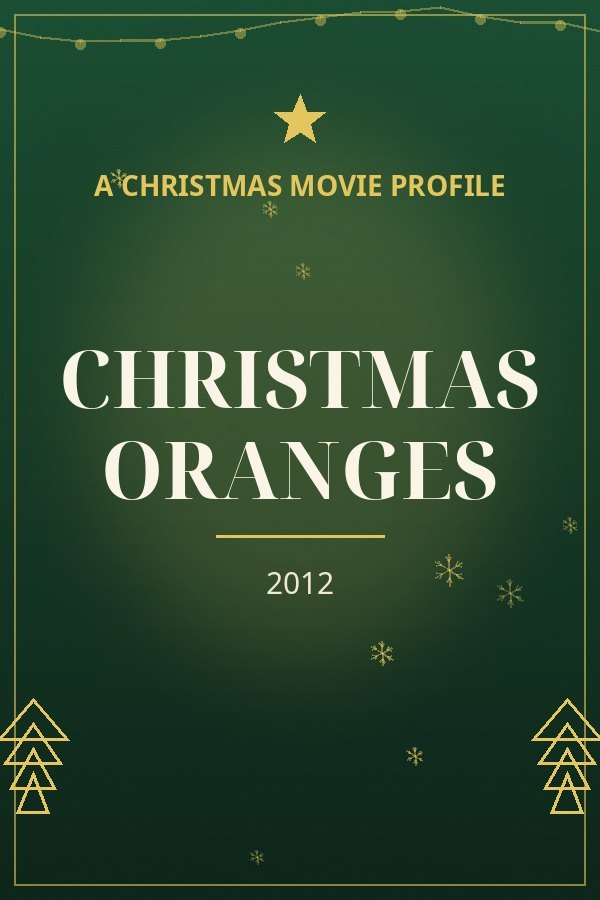 Christmas Oranges — designed title card art