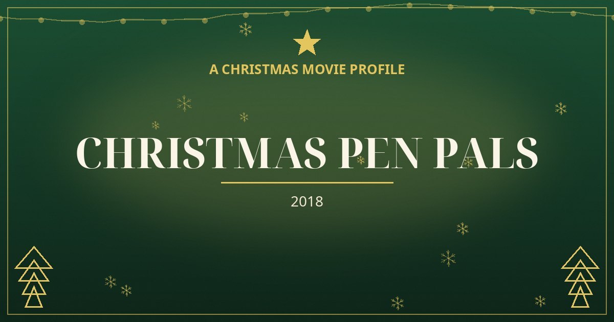 Christmas Pen Pals — original designed title card art