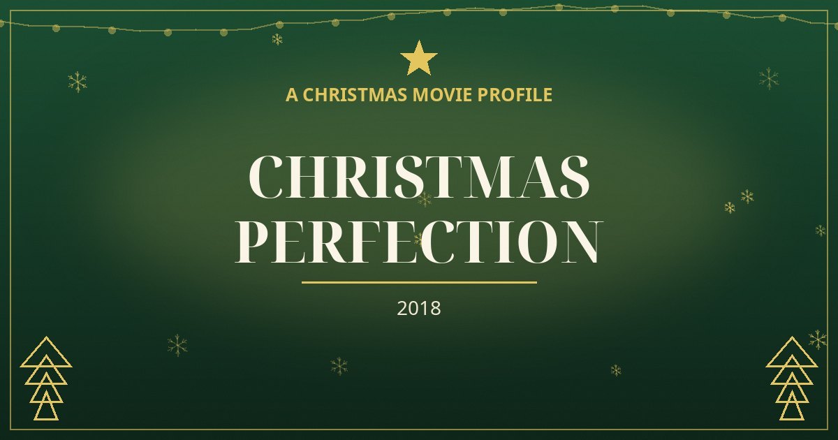 Christmas Perfection — original designed title card art