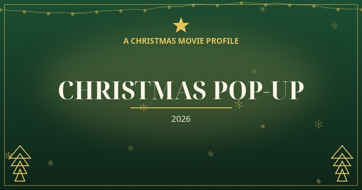 Christmas Pop-Up — original designed title card art