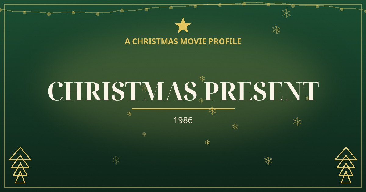 Christmas Present — original designed title card art